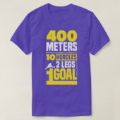 Hurdling Hurdle Runner Track en Field 400 Meters T-shirt (Design voorkant)