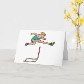 Hurdling Hurdles Kaart (Gele Bloem)