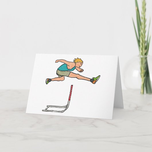 Hurdling Hurdles Kaart (Voorkant)