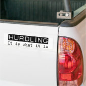 Hurdling is bumpersticker (Op Truck)