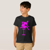 Hurdling - Magenta T-shirt (Voorkant volledig)