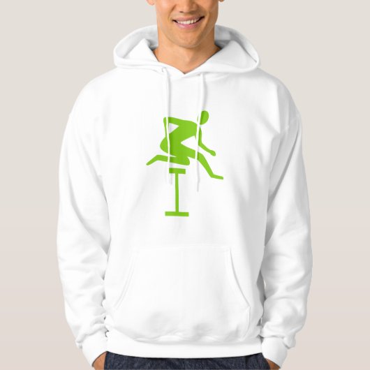 Hurdling - Martian Green Hoodie (Voorkant)