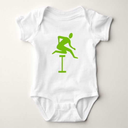 Hurdling - Martian Green Romper (Voorkant)