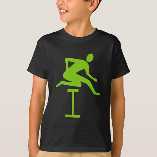 Hurdling - Martian Green T-shirt (Voorkant)