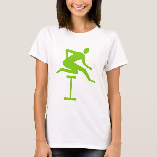 Hurdling - Martian Green T-shirt (Voorkant)