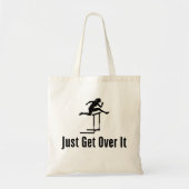 Hurdling net over het Vrouw Hurdler meisje mam Tote Bag (Voorkant)