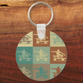 Hurdling Pop Art Sleutelhanger (Voorkant)