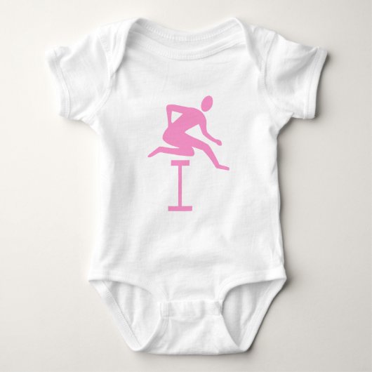Hurdling - Roze Romper (Voorkant)