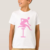 Hurdling - Roze T-shirt (Voorkant)