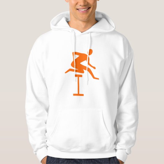 Hurdling - Sinaasappel Hoodie (Voorkant)