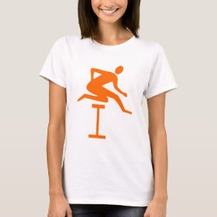 Hurdling - Sinaasappel T-shirt