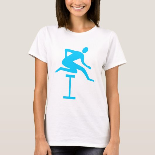 Hurdling - Sky Blue T-shirt (Voorkant)
