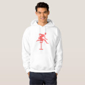 Hurdling - Tropisch roze Hoodie (Voorkant volledig)