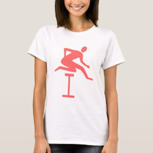 Hurdling - Tropisch roze T-shirt