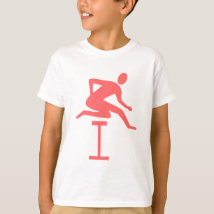 Hurdling - Tropisch roze T-shirt