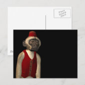 Hurdy Gurdy 3D Music Monkey 11 Briefkaart (Voorkant / Achterkant)