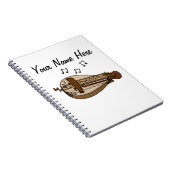 Hurdy Gurdy Folk Muzikant Muziekdocent Custom Notitieboek (Rechterzijde)