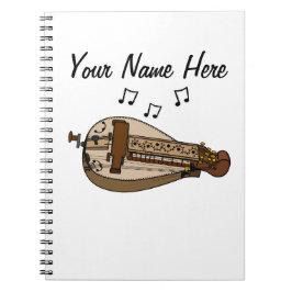 Hurdy Gurdy Folk Muzikant Muziekdocent Custom Notitieboek