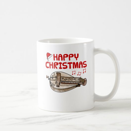 Hurdy Gurdy Kerst Folk Muzikant Muziekdocent Koffiemok (Rechts)