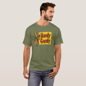 Hurdy Gurdy Man met aap en cordion T-shirt (Voorkant volledig)