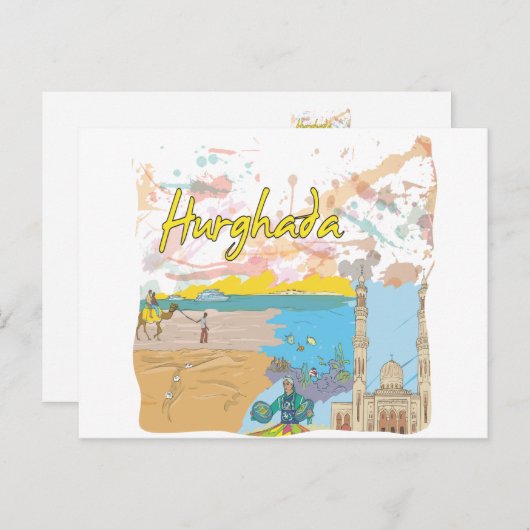 Hurghada Briefkaart (Voorkant / Achterkant)
