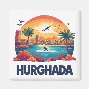 Hurghada Egypte Reis Aandenken Cadeau Voor Ontdekk Magneet