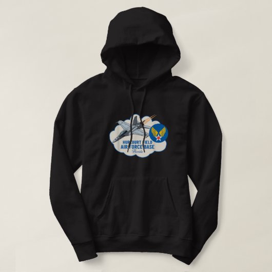 Hurlburt Field AFB Air Force Base in Florida, VP V Hoodie (Design voorkant)