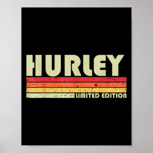 Hurley Grappige Verjaardag voor Mannen Vrouwen Poster