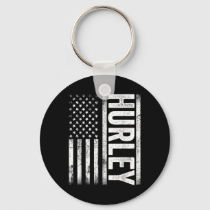 Hurley Ky Amerikaanse vlag retro voor mannen W Sleutelhanger