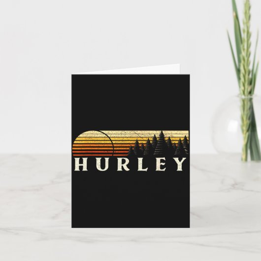 Hurley, Ky Vintage Sunset Retro  Kaart (Voorkant)