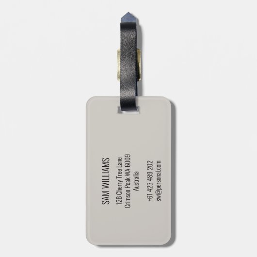 Hurling Bagagelabel (Achterkant verticaal)