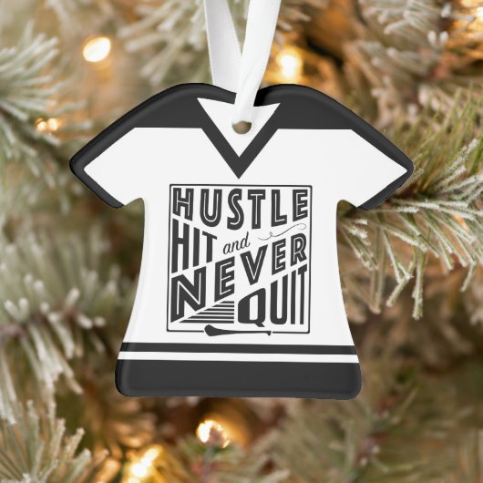 Hurling Camogie, met naam & nummer Ornament (Boom)