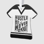 Hurling Camogie, met naam & nummer Ornament (voorkant)