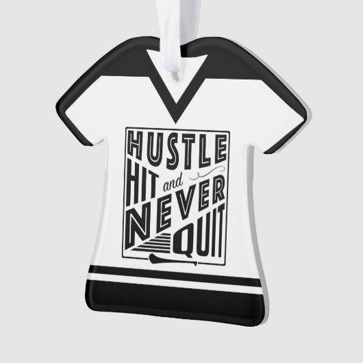 Hurling Camogie, met naam & nummer Ornament (voorkant)