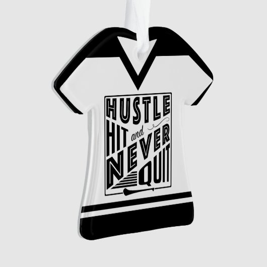 Hurling Camogie, met naam & nummer Ornament (voorkant)