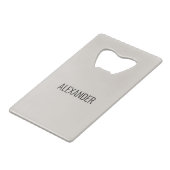 Hurling Creditkaart Flessenopener (Achterkant Gekanteld)