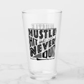 Hurling Hustle Hit & Never Quit, GAA Gaelic Games Glas (Voorkant)