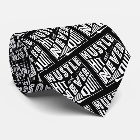 Hurling Hustle Hit & Never Quit, GAA Gaelic Games Stropdas (Opgerold)