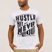 Hurling Hustle Hit & Never Quit, GAA Gaelic Games T-shirt (Voorkant)