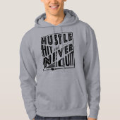 Hurling Hustle Hit & Nooit Opgeven, GAA Gaelic Gam Hoodie (Voorkant)