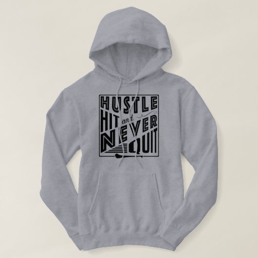 Hurling Hustle Hit & Nooit Opgeven, GAA Gaelic Gam Hoodie (Design voorkant)