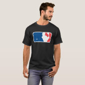 Hurling Parody Major League Style Logo T-shirt (Voorkant volledig)
