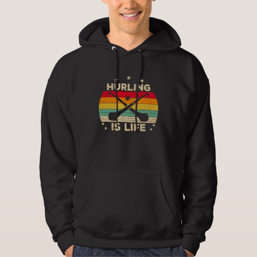 Hurling Saying  Hurling Is Life Hoodie (Voorkant)