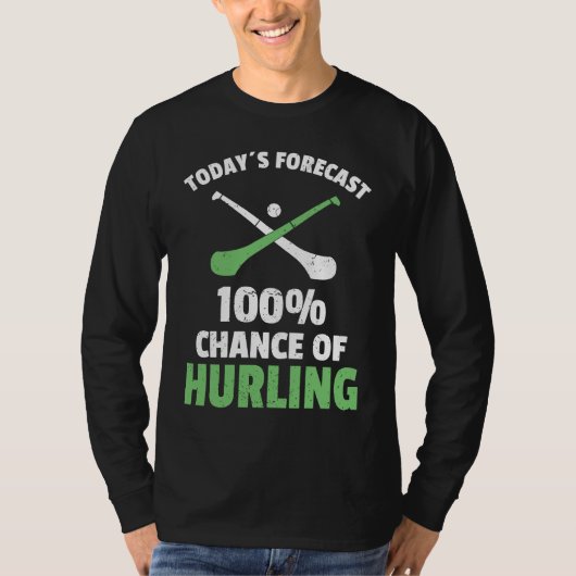Hurling Saying Hurling Sticks T-shirt (Voorkant)