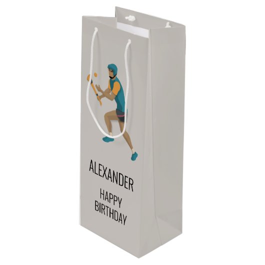 Hurling Wijn Cadeautas (Voorkant Gekanteld)