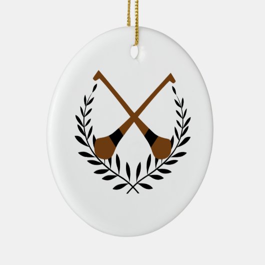 Hurling Wreath Keramisch Ornament (Rechts)