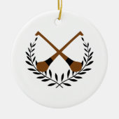 Hurling Wreath Keramisch Ornament (Voorkant)