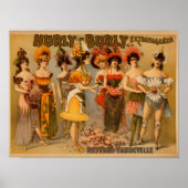Hurly-Burly Extravaganza en Refined Vaudeville Poster (Voorkant)