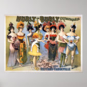 Hurly-Burly Extravaganza en Refined Vaudeville Poster (Voorkant)