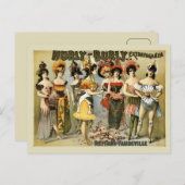 Hurly-Burly Extravaganza en vaudeville  Briefkaart (Voorkant / Achterkant)